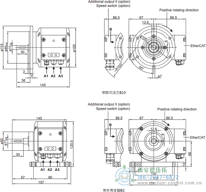 PMG10 - EtherCAT绝对值重载编码器外形及安装尺寸(ø11 mm实心轴，带欧式法兰B10或外壳支脚 (B3)) - 成人动漫综合网_日韩精品人妻系列无码专区_驯服已婚人妻HD中文字幕_精品香蕉久久久午夜福利_欧美日韩成人高清色视频_少妇精品久久久一区二区三区......