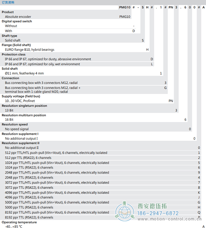 PMG10 - PROFINET绝对值重载编码器订货选型参考(ø11 mm实心轴，带欧式法兰B10或外壳支脚 (B3)) - 成人动漫综合网_日韩精品人妻系列无码专区_驯服已婚人妻HD中文字幕_精品香蕉久久久午夜福利_欧美日韩成人高清色视频_少妇精品久久久一区二区三区......