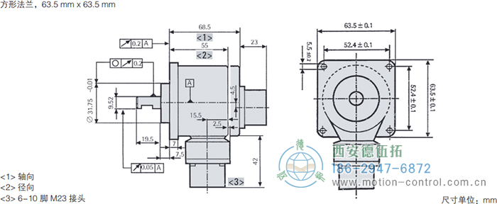 RI58-O/RI58-T实心轴光电增量通用编码器外形及安装尺寸(方形法兰，63.5mm×63.5mm) - 成人动漫综合网_日韩精品人妻系列无码专区_驯服已婚人妻HD中文字幕_精品香蕉久久久午夜福利_欧美日韩成人高清色视频_少妇精品久久久一区二区三区......