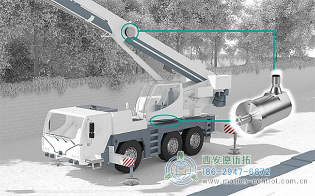 重载编码器在汽车起重机的应用示意图